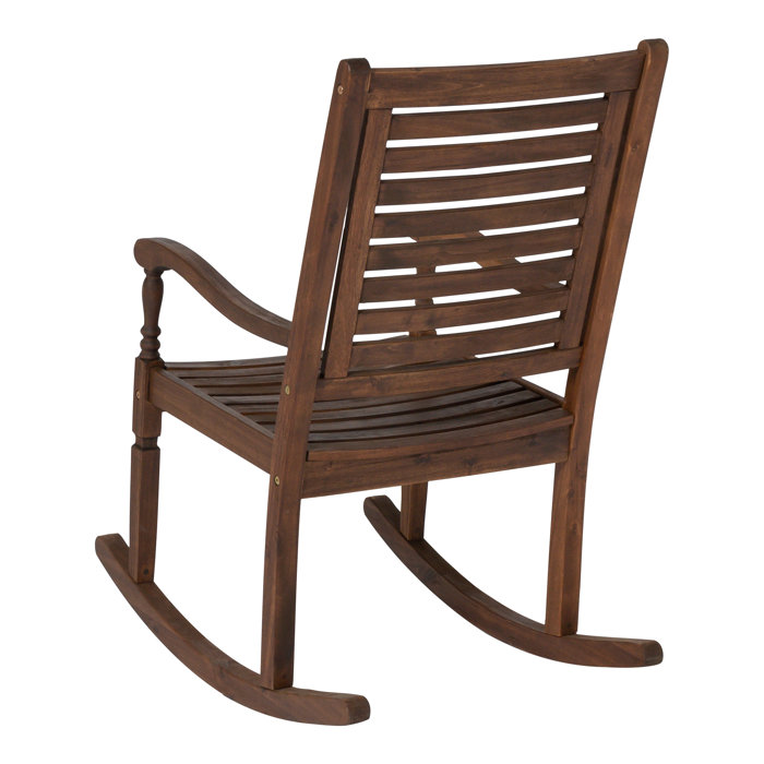 Red Barrel Studio® Jarrard Acacia Outdoor Rocking Chair & Reviews Wayfair